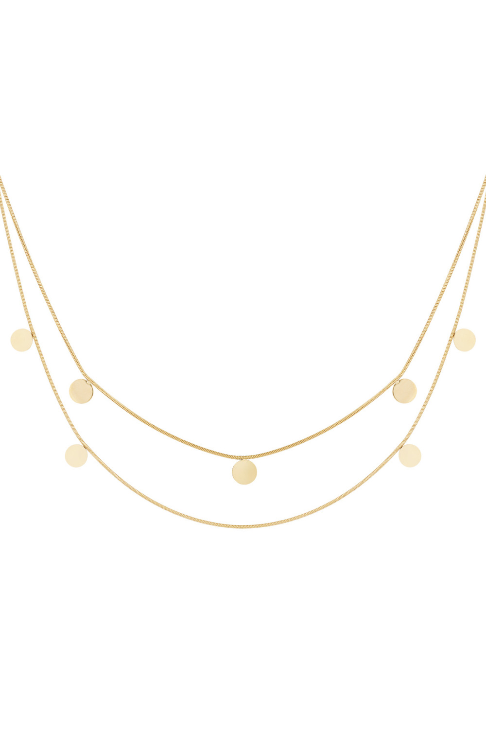 Collier Double Pièces De Monnaie