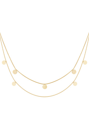 Collier Double Pièces De Monnaie h5