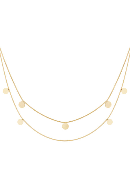 collier double pièces de monnaie