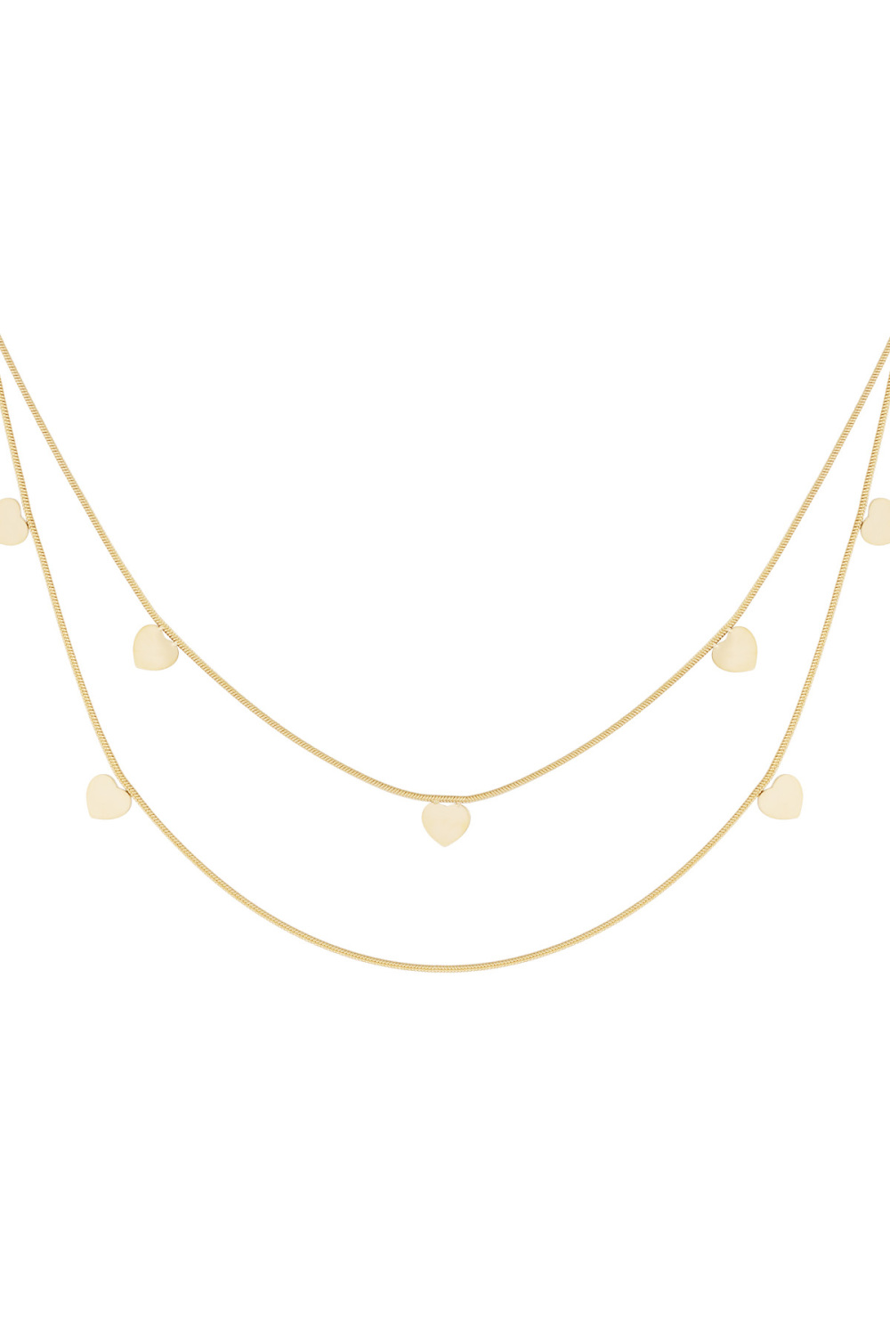 Collier Double Coeur 