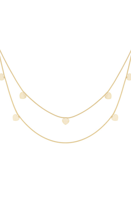 collier double coeur