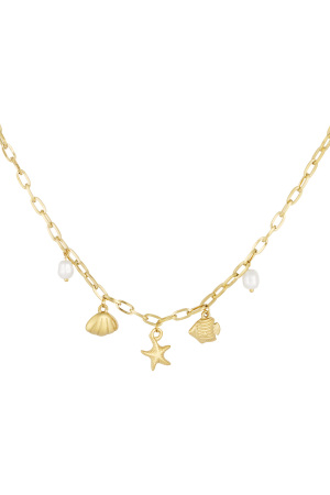 Collier Court Avec Breloques De Plage h5 