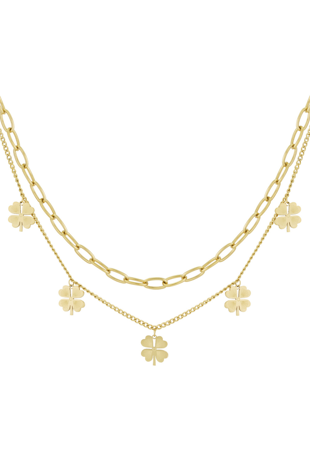 Collier Porte-Bonheur À Plusieurs Niveaux 
