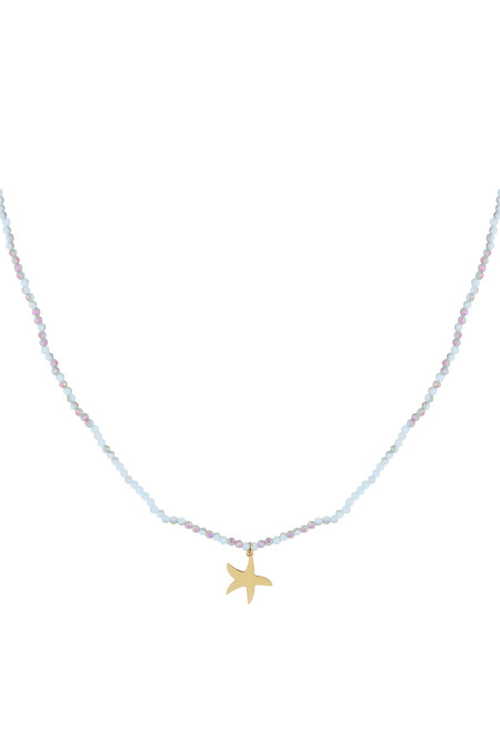 Collier étoile de mer colorée