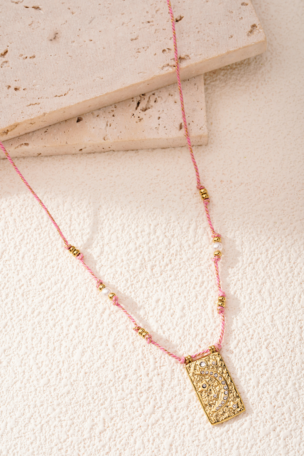 Collier Moony - Couleur Orange Et Or Image6
