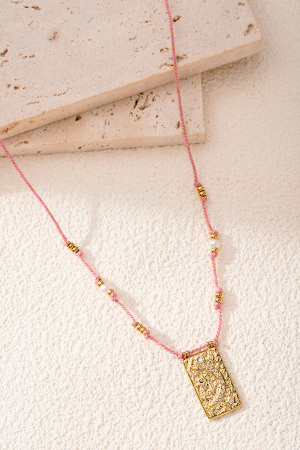 Collier Moony - Couleur Orange Et Or h5 Image6