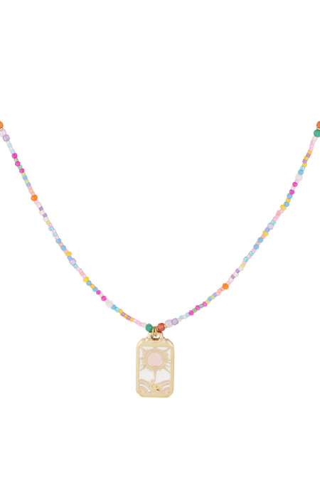 Collier soleil coloré - Multi