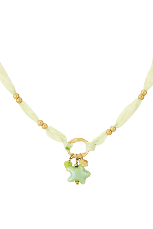 Collier Étoilé - Couleur Vert Et Or h5 