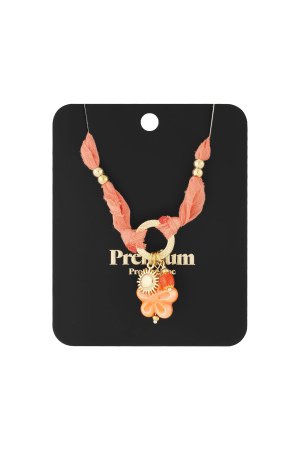 Collier Fleuri Ensoleillé - Couleur Orange Et Or h5 Image3