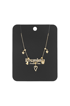 Collier À Breloques Fleurs Et Coeurs h5 Image3