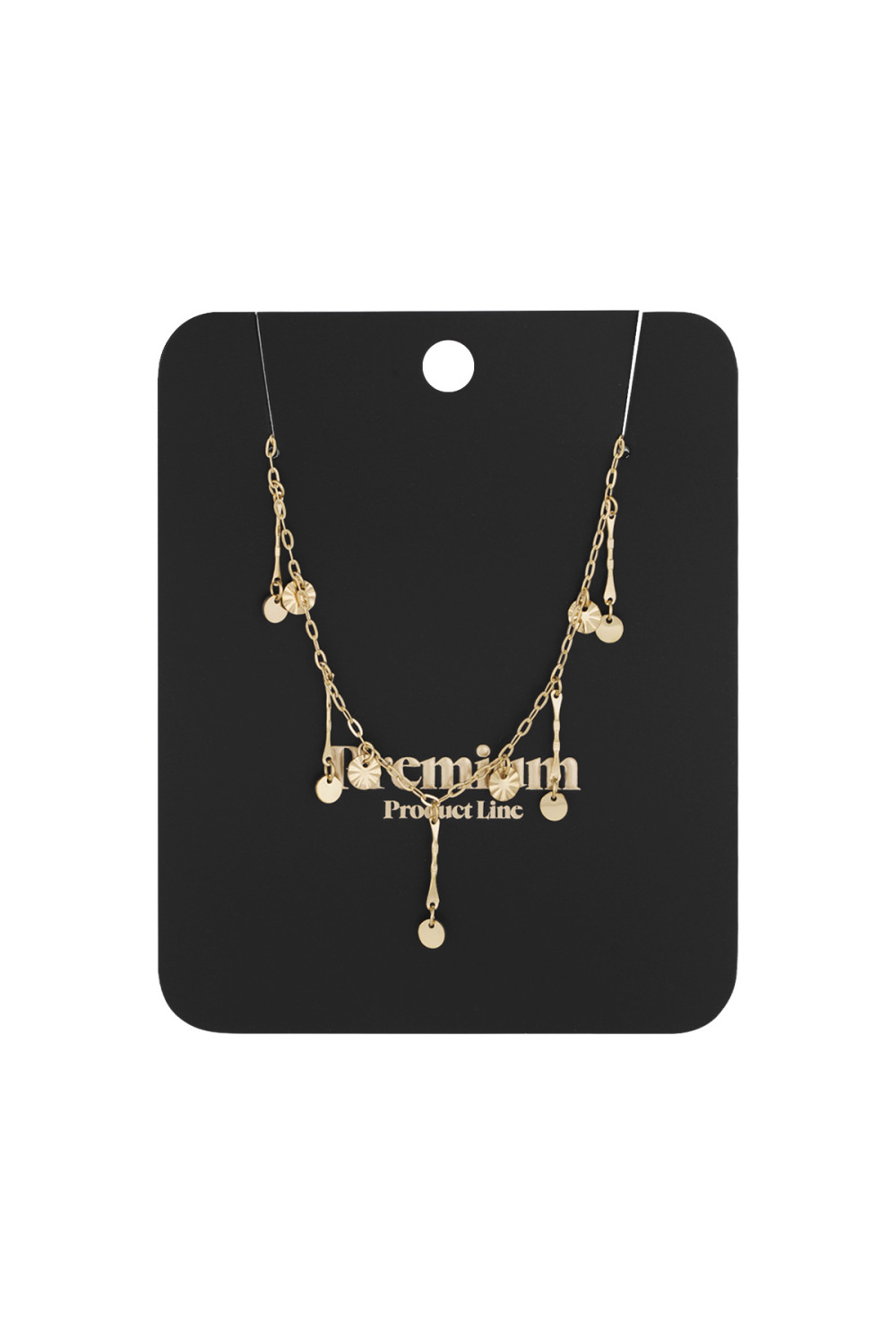 Collier À Paillettes Dorées Image3
