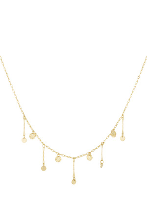 Collier À Paillettes Dorées h5 