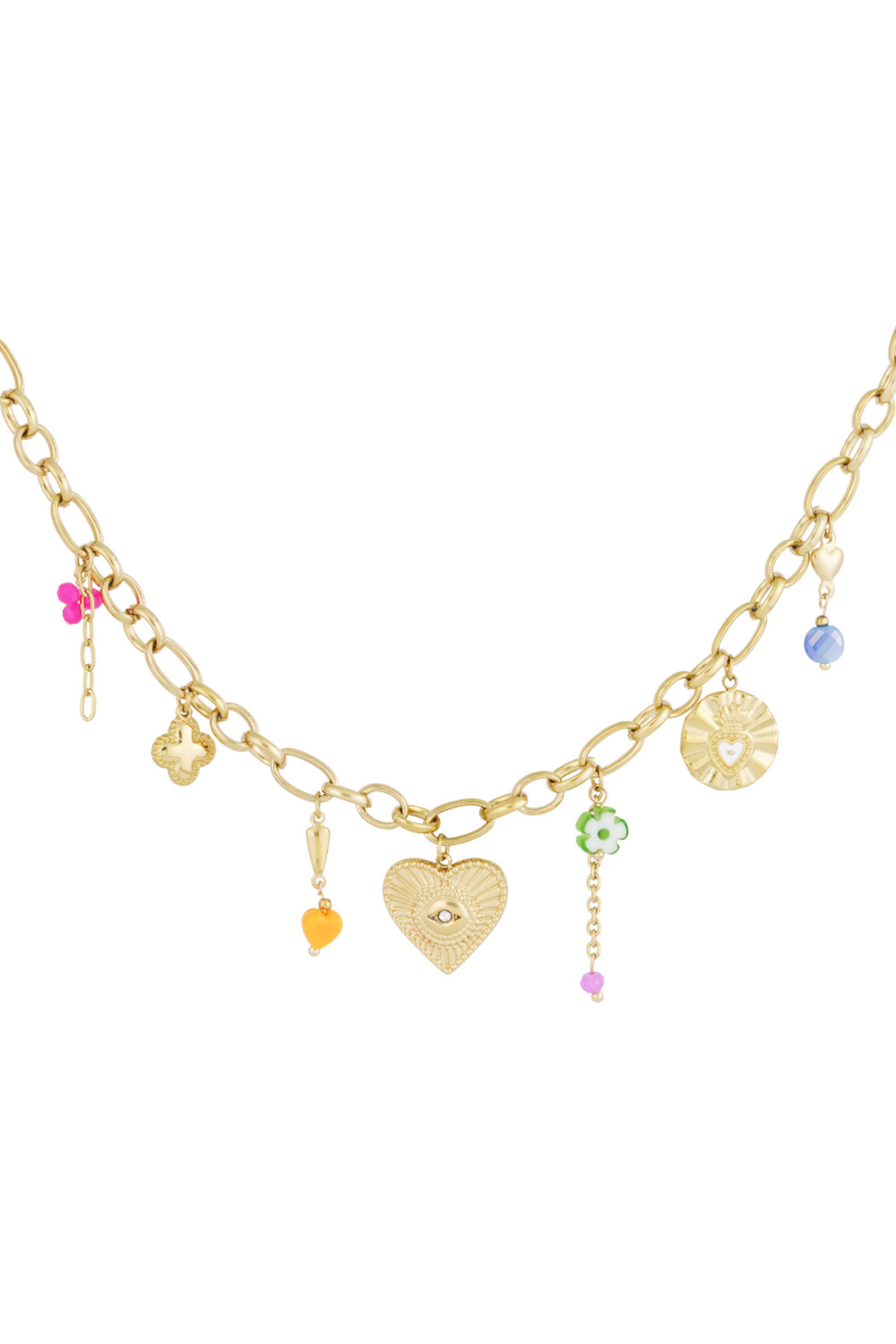 Collier À Breloques Oeil En Coin
