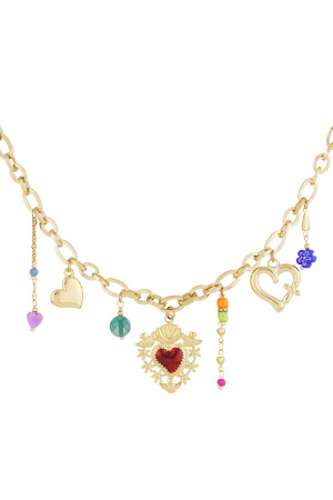 Collier À Breloques Coeur Milagros h5