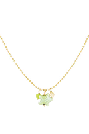 Collier Bord De Mer - Couleur Vert Et Or h5