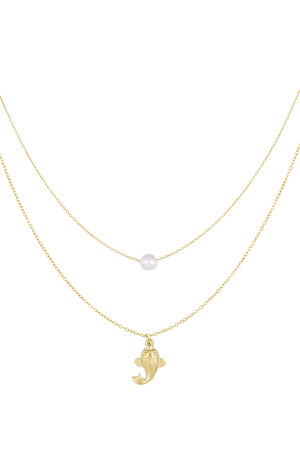 Collier Poisson Et Perle h5 