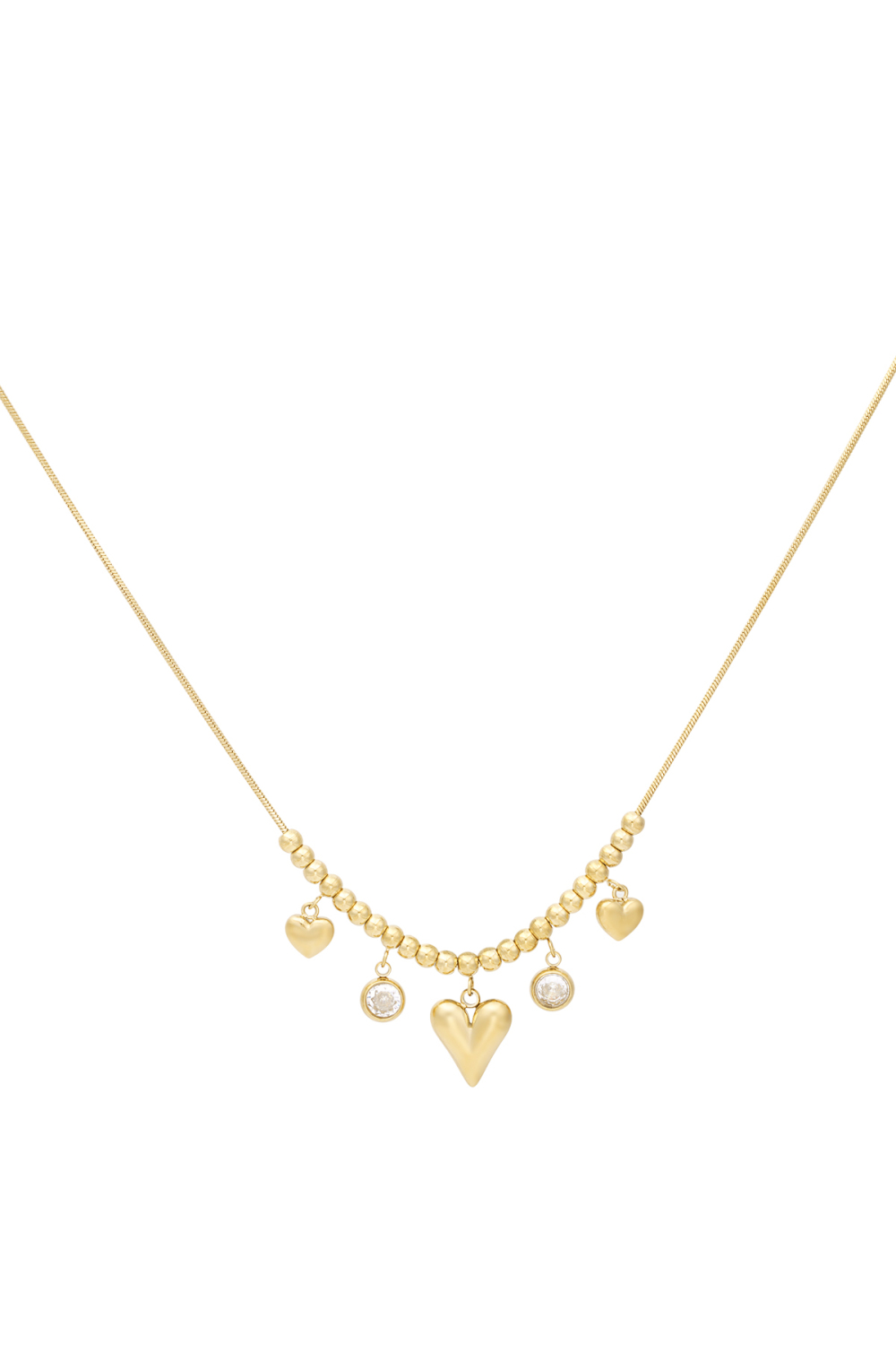 Collier Coeur Brillant 