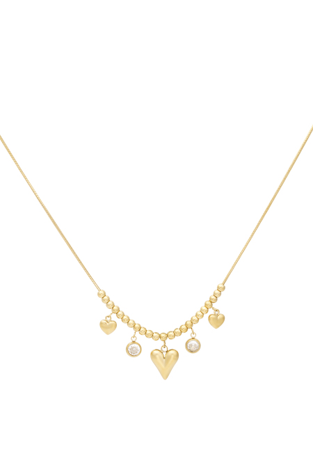 collier coeur brillant