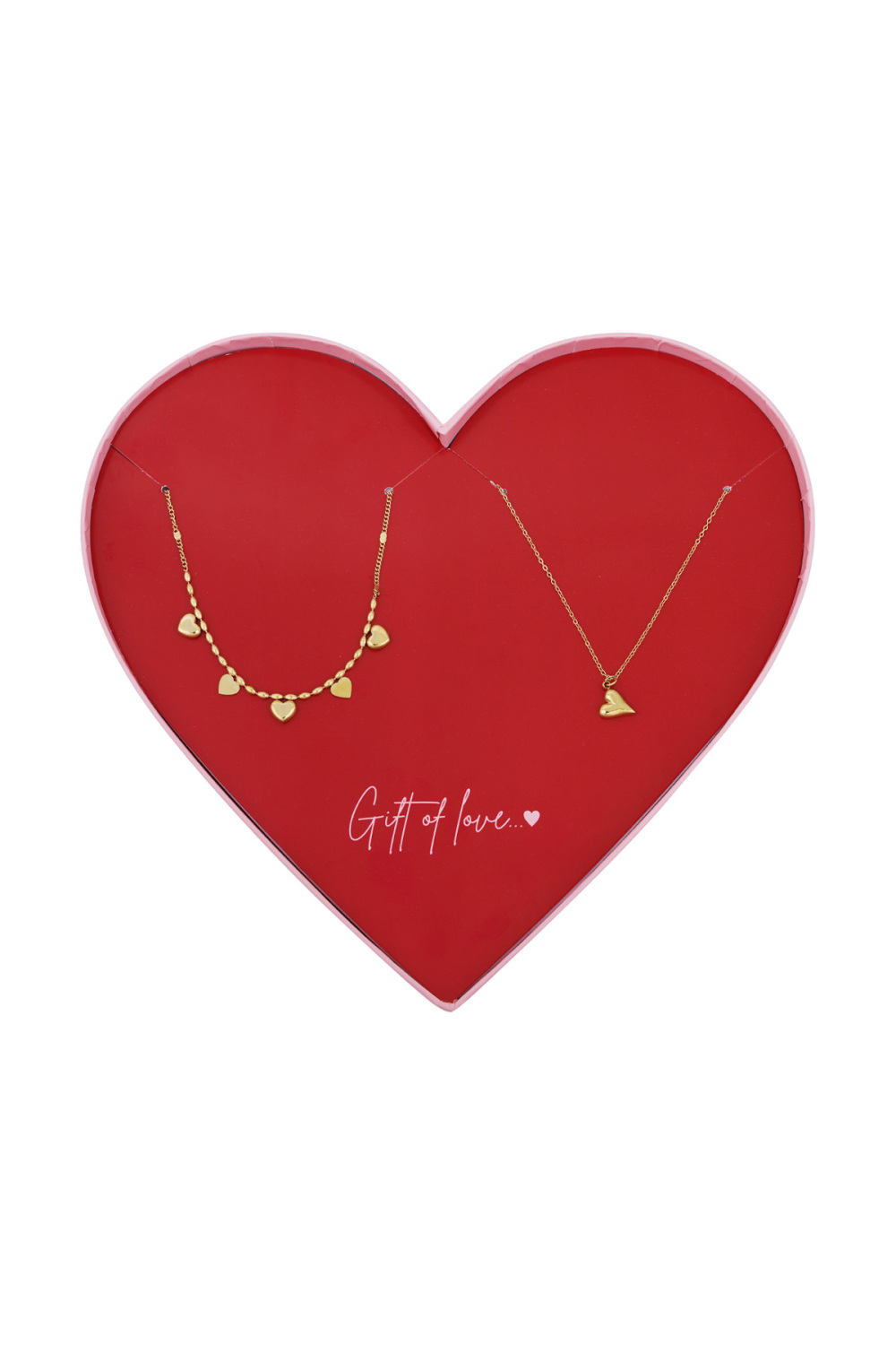 Colliers En Acier Inoxydable Avec Inscription « Cadeau D'amour » 