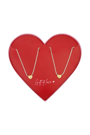 Collier Cœurs En Acier Inoxydable - Cadeau D'amour h5 