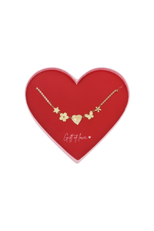 Cadeau D'amour Papillon D'amour En Acier Inoxydable h5 