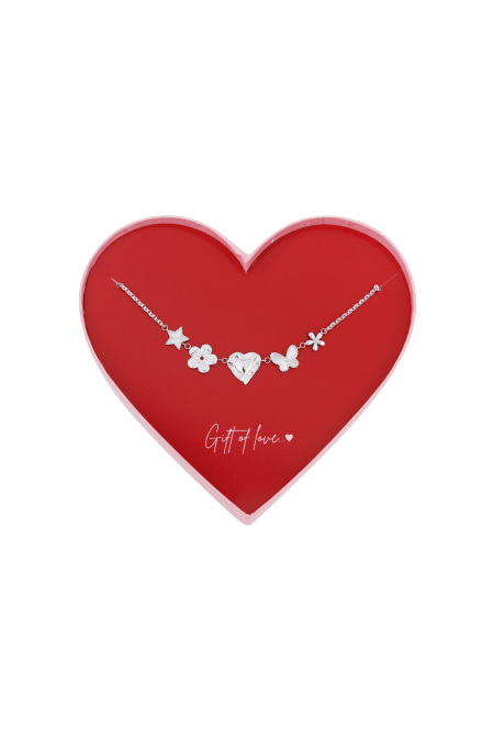cadeau d'amour papillon d'amour en acier inoxydable