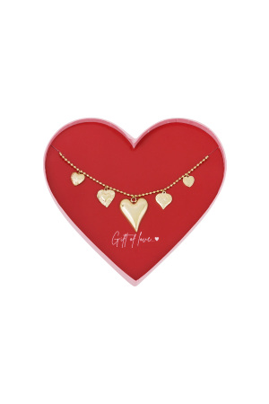 Collier En Acier Inoxydable Avec Inscription « Cadeau D'amour » h5 