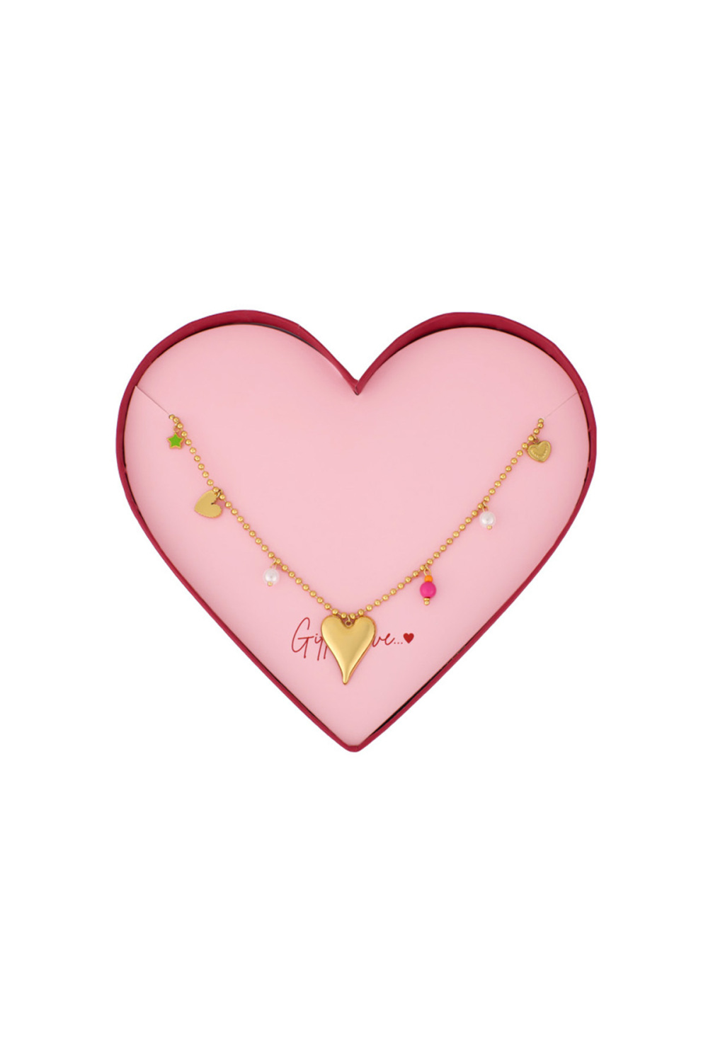 Collier En Acier Inoxydable « Cadeau D'amour » 
