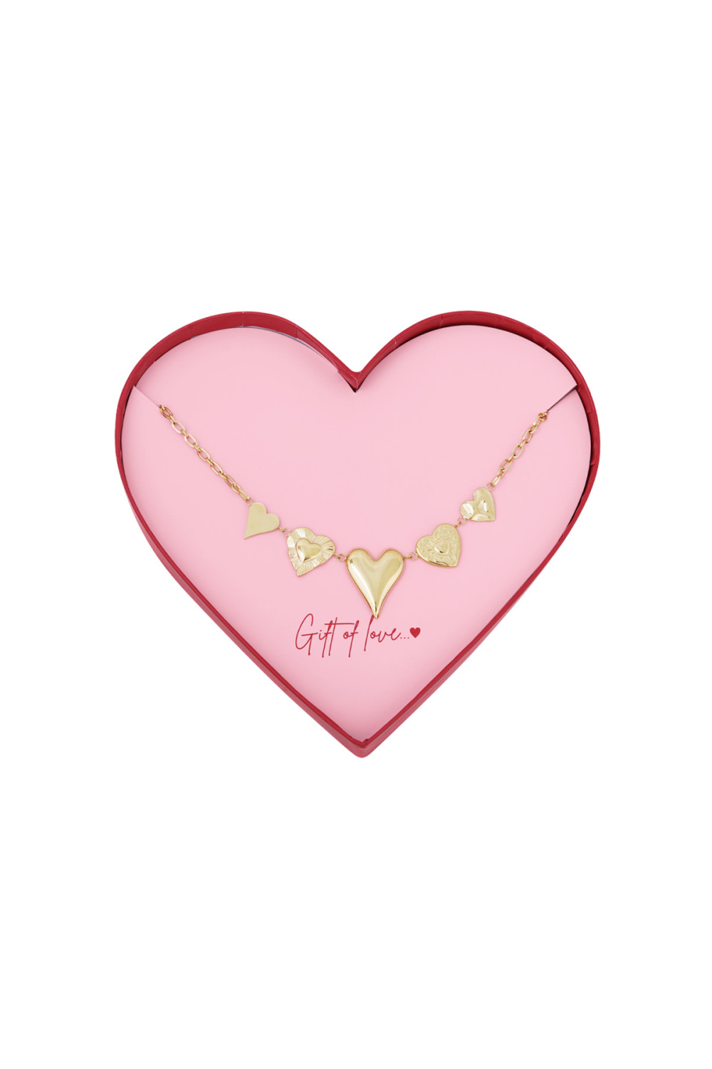Collier D'amour En Acier Inoxydable 