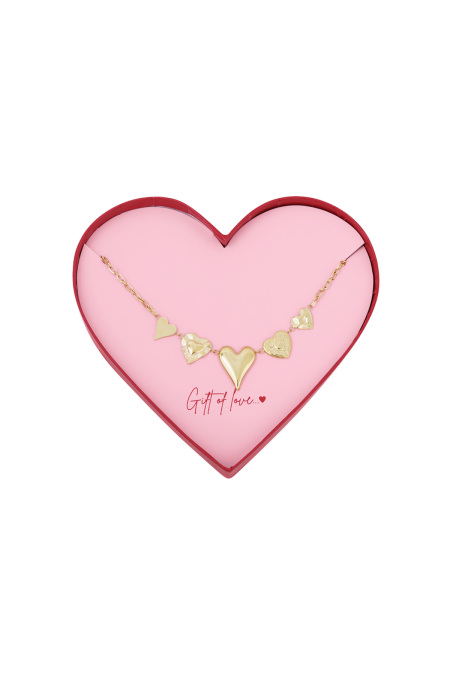 collier d'amour en acier inoxydable