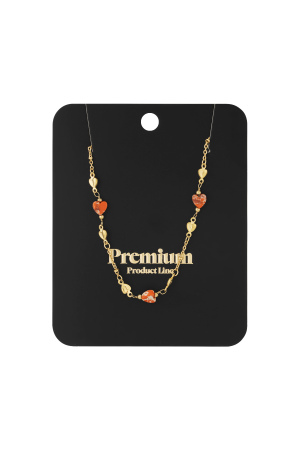 Collier Embrace The Love - Couleur Vert Et Or h5 Image3