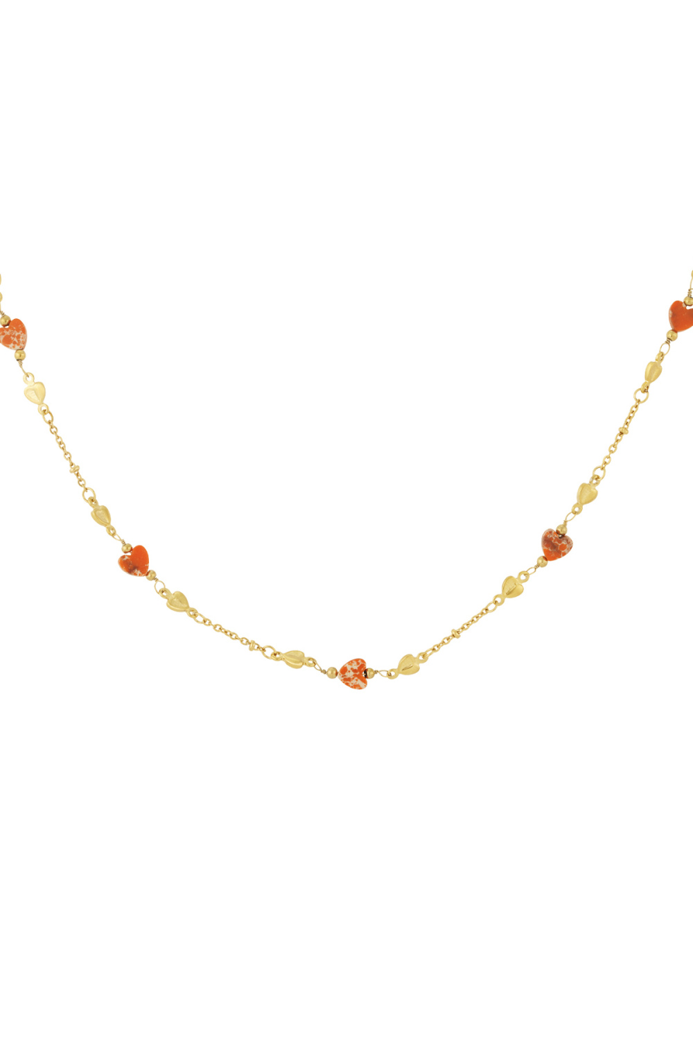 Collier Embrace The Love - Couleur Vert Et Or 
