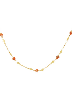 Collier Embrace The Love - Couleur Vert Et Or h5 