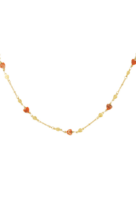 Collier Embrace the love - Couleur vert et or
