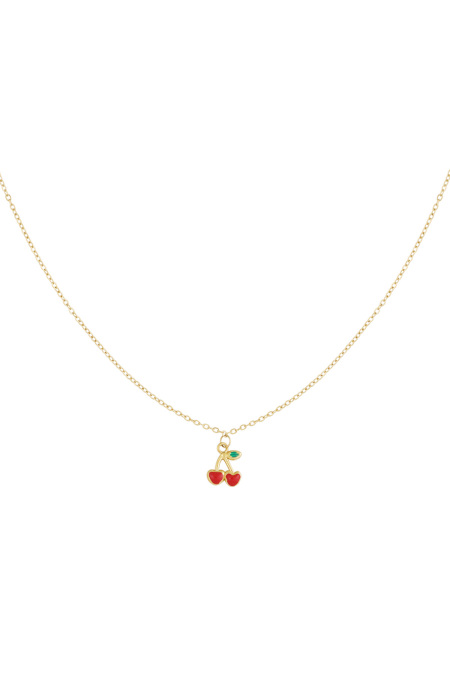 collier amour cerise