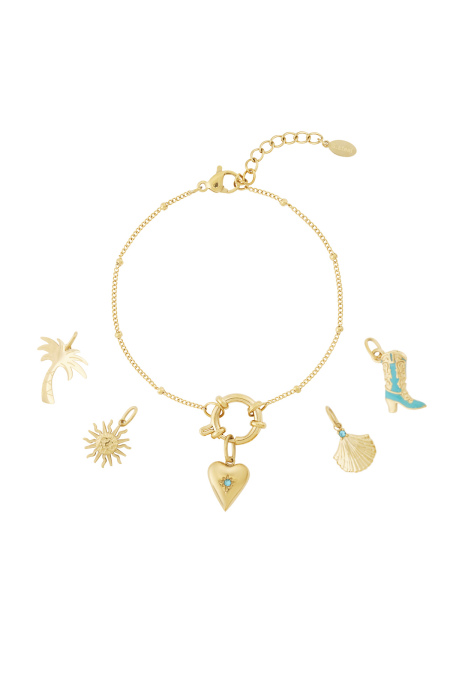 Bracelet DIY en forme de cœur avec pierre