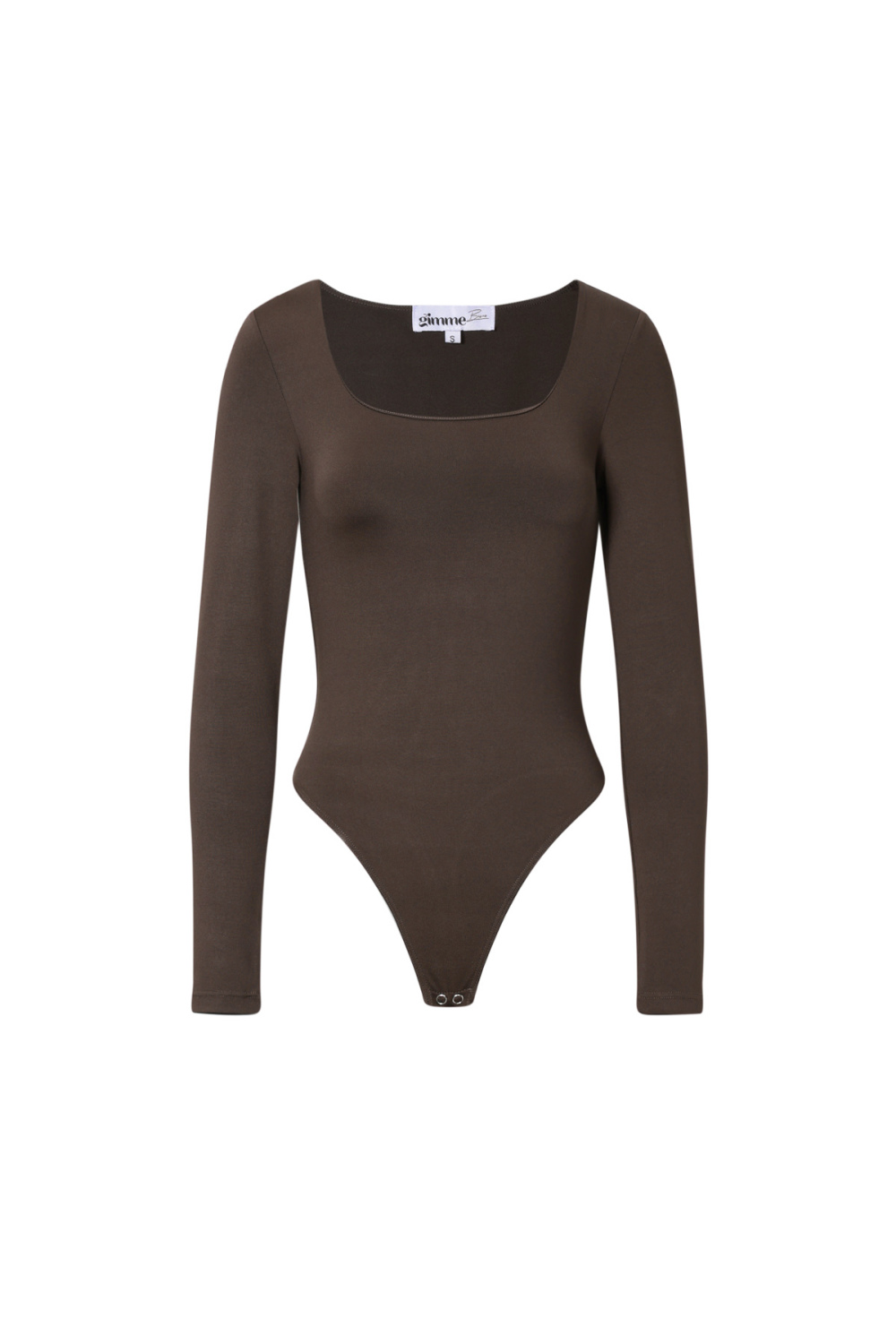 Combinaison Moulante En Nylon Tricotée Basique Couleur Unie 