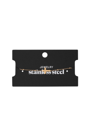 Anklet Classic Cross Argenté Acier Inoxydable h5 Image2