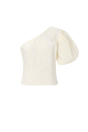 Haut Fleuri Asymétrique À Une Épaule h5 Image7