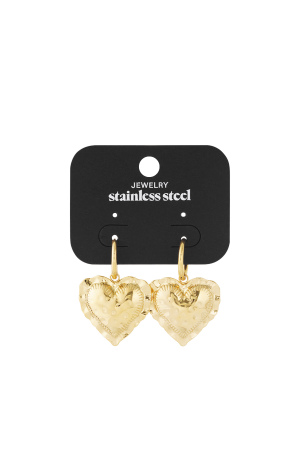 Boucles D'Oreilles Pendantes En Forme De Cœur Embrace h5 Image6