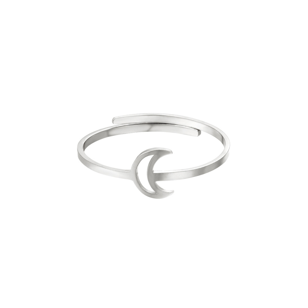 Bague Réglable Lune Ouverte 