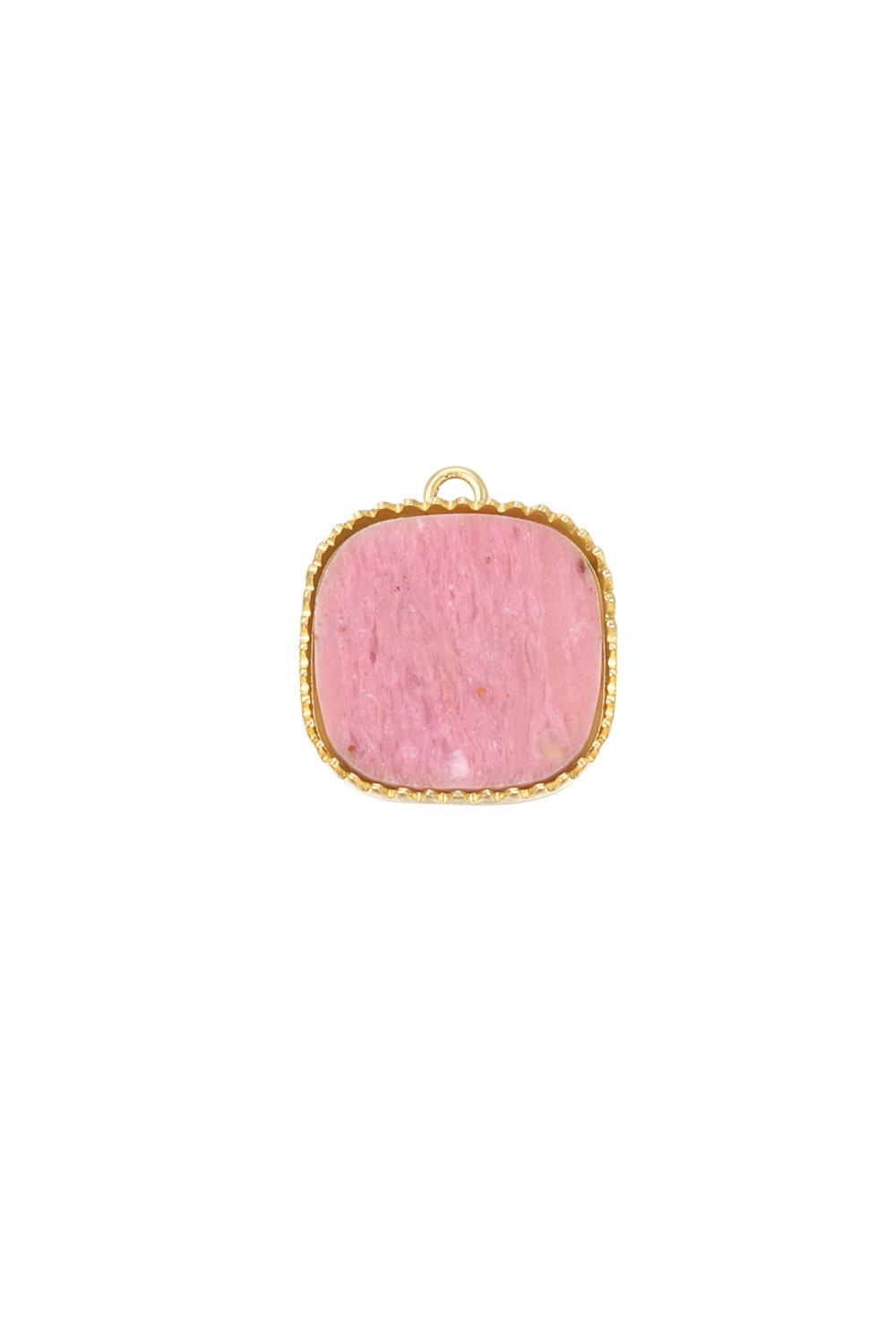 Pierre De Charme Avec Bordure - Rose/Doré 