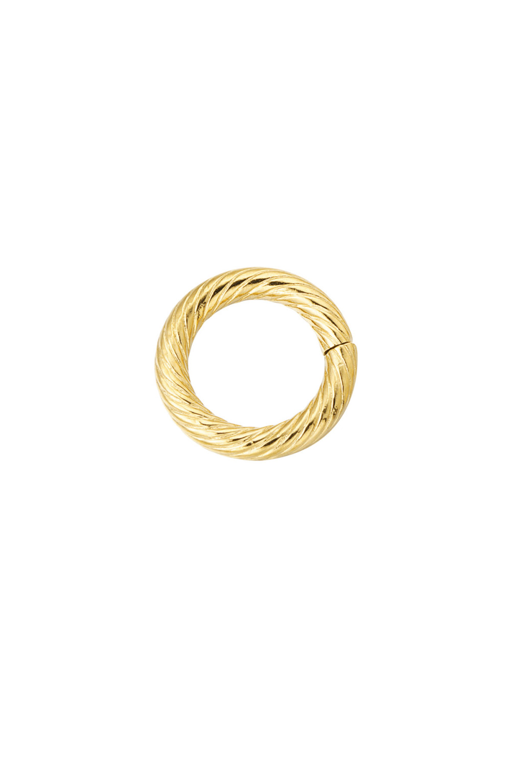 Breloque Diy Cercle Torsadé - Doré 