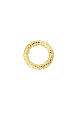 Breloque Diy Cercle Torsadé - Doré h5 