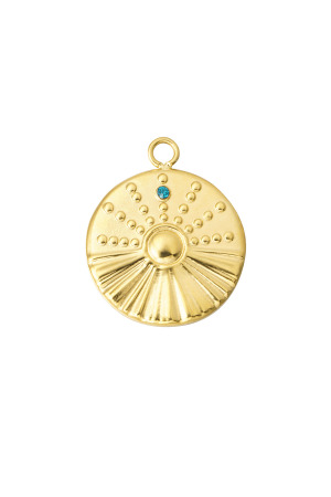 Diy Charm Hcouleur Orizon Avec Pierre - Couleur Or Bleu h5