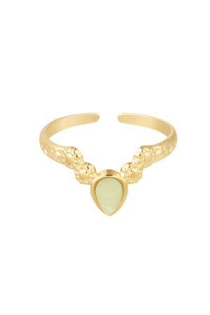 Bague En Forme De V Avec Pierre h5 