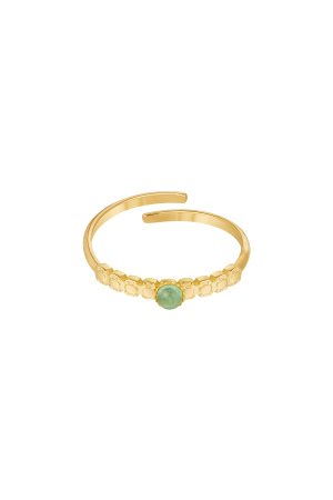 Bague Pierre Ronde Avec Imprimé h5 