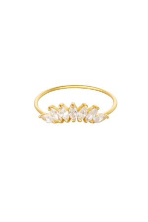 Bague Pierres Forme Éventail - Argent 925 h5 