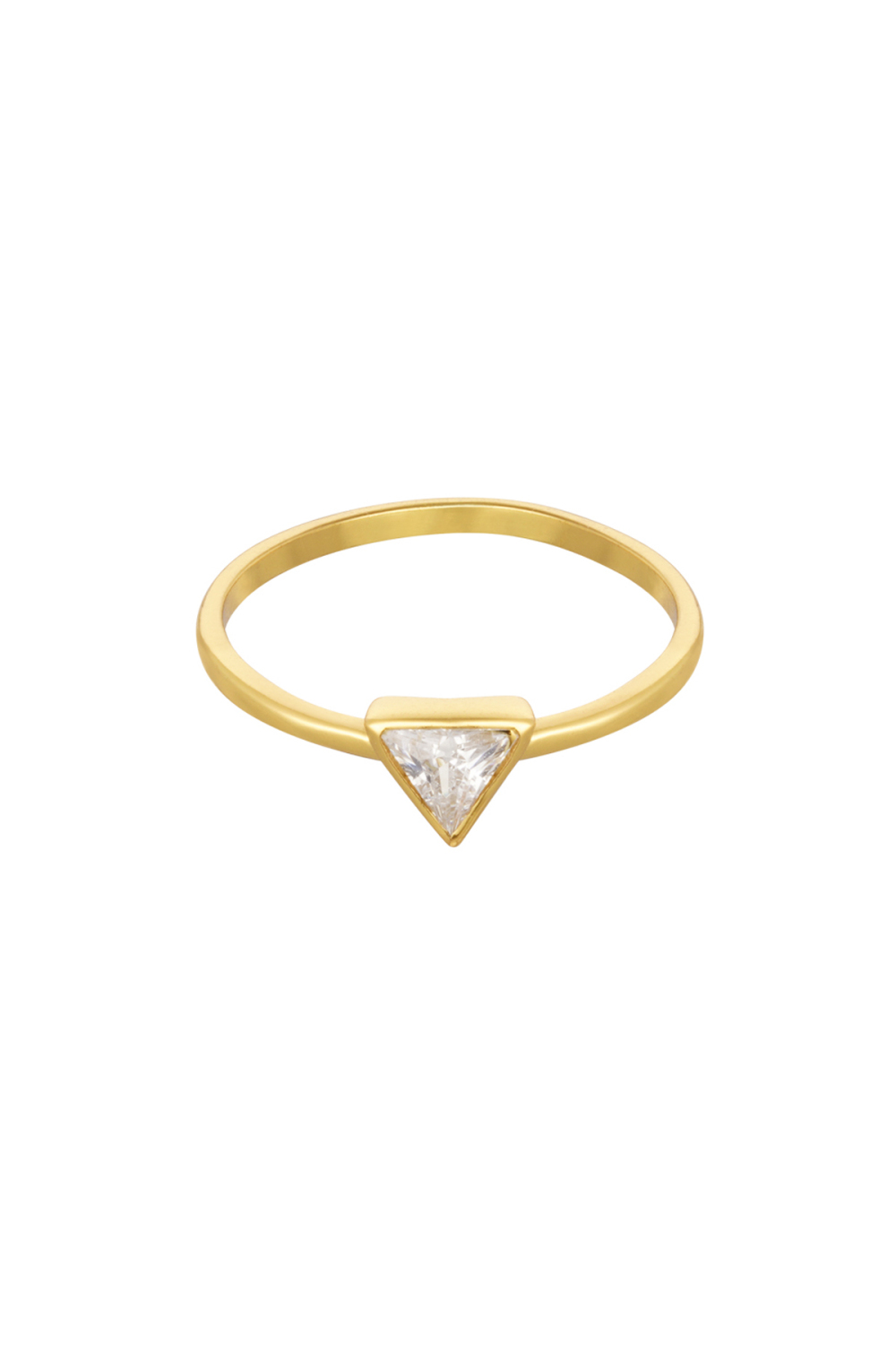 Bague Triangle Pierre - Argent 925 
