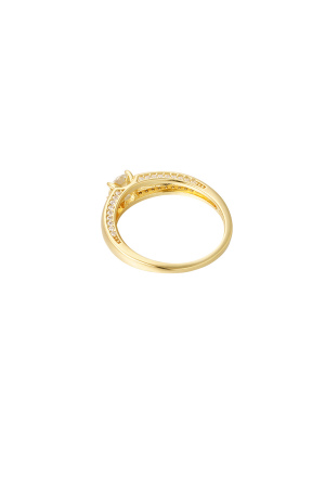 Bague Basique Avec Pierre - Couleur Or - 16 h5 Image6